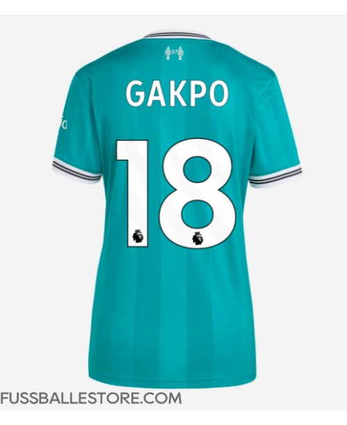 Günstige Liverpool Cody Gakpo #18 3rd trikot Damen 2025-26 Kurzarm Günstige Liverpool Cody Gakpo #18 3rd trikot Damen 2025-26 Kurzarm